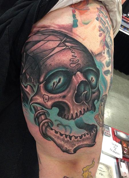 Tattoos - Skull Crazy - 87405